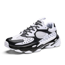 Load image into Gallery viewer, Men's Chunky Sneakers Quality Leather Mesh Patchwork Shoes